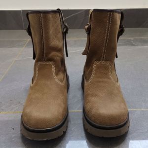 Retro Style Autumn and Winter High Top Thick Soled Leather Boots Outdoor Outdoor Safety Boots Non Slip High Quality <b>Crafted</b> - Product Image 5