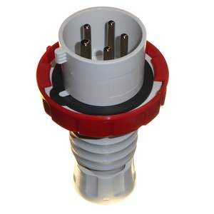 Prise mobile droite Gewiss IP69 3P+N+T 32A 400V rouge avec câblage à vis - Product Image 3