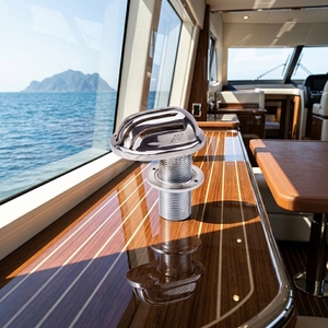 Nouveau filtre d'admission traversant le coque en acier inoxydable poli miroir, matériel marin 3/4'' pour yacht et bateau de pêche TMH Taiwan - Product Image 3
