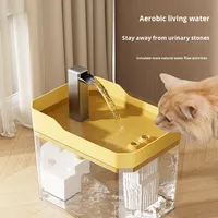 Distributeur automatique d'eau pour animaux de compagnie, fontaine à eau silencieuse à circulation continue, distributeur d'eau intelligent en plastique et acier inoxydable pour animaux de compagnie