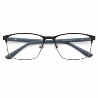 Montura de Gafas Metálicas con Patillas de Colores en 4 Combinaciones de Colores para Hombre y Mujer