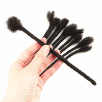 | Dreadlocks Orientali |   Estensioni Dreadlocks Afro Kinky in Capelli Umani Morbidi Decolorati, Locs Dreads Extra Piccoli 0,4 cm