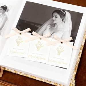 Tarjeta de Regalo para Propuesta de Dama de Honor con Lazo, ¿Quieres Ser <span class=keywords><strong>Mi</strong></span> Dama de Honor? Invitación para Despedida de Soltera - Product Image 4