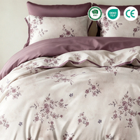 Lot de 4 housses de couette en coton 100 % longues fibres 200 fils, douces, couleurs personnalisables, pour acheteurs de linge de luxe pour hôtels