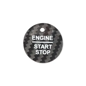 ES-N-FT-084 Car Accessories Carbon Fiber Push Button Start For FORD Ruiji Taurus EVOS 2023 Interior Accessories Sticker