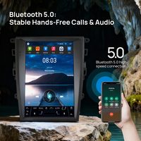 Pantalla Vertical estilo Tesla para Ford Mondeo 2013-2017 Android 13 FM AM REPRODUCTOR DE Radio unidad principal Multimedia estéreo de coche