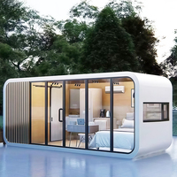 Maison préfabriquée en acier contemporaine, modulaire, en kit, étanche, écologique, durable, anti-corrosion, garantie 2 ans, structure 20x40 pieds