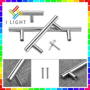 Manijas de Acero Inoxidable en Forma de T Yareda de 12 mm, Herrajes para Gabinetes en Dorado Cepillado y Negro, Tiradores Antioxidantes para Muebles - Product Image 5