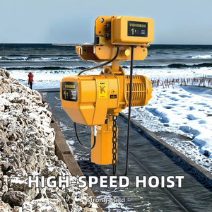 380V 1 Ton VOHOBOO CE Bersertifikat Electric Chain Hoist Kondisi Baru Bahan Baja Tinggi Angkat 3-9m Motor 1.5kW untuk Pengangkatan - Product Image 2