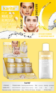 Eau <span class=keywords><strong>micellaire</strong></span> nettoyante pour le visage Karite, démaquillant cosmétique, nettoyant pour le visage, lissant, démaquillant - Product Image 6