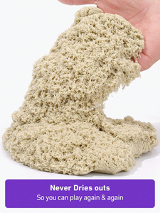 Ma Thuật cát 25kg bãi biển chơi cát, nhựa cảm giác đồ chơi cho trẻ em, tái sử dụng, không bao giờ khô, thích hợp cho trẻ em 3 năm và lên - Product Image 2