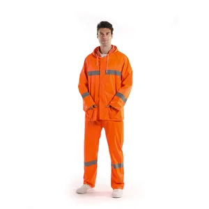 Heren Capuchon Regenpak Ademend En Waterdicht Polyester Jas En Broek Winddicht Voor Wandelen Ontworpen Maat