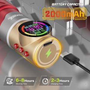 2025 stylo de <span class=keywords><strong>tatouage</strong></span> sans fil 2000mAh batterie affichage LED 3.5mm course tension réglable cartouche en aluminium <span class=keywords><strong>Machine</strong></span> à tatouer - Product Image 3