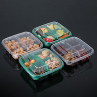 Emballage en plastique jetable Boîte à pâtisserie en PET pour supermarché Pâtisserie Boutique de fruits Pâtisseries Fruits secs
