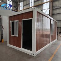 Villa en conteneur moderne de 20 pieds, petite maison modulaire de luxe préfabriquée en usine de Chine