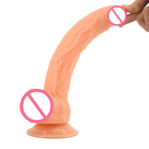 Realistische Pvc Penis Butt Plug Vrouwelijke Masturbator Dildo Vibrator Waterdicht 450G Voor Volwassen Anale Seks Plezier Slank Ontwerp - Product Image 5