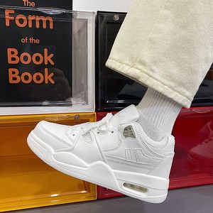 Nouvelles baskets blanches à coussin d'air 2026 pour hommes et femmes, inspirées des créateurs, chaussures de sport décontractées respirantes à lacets, baskets plates - Product Image 3