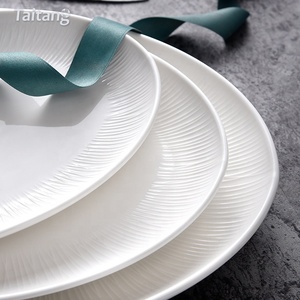 ¡Fabricante blanco <span class=keywords><strong>en</strong></span> Stock plato! <span class=keywords><strong>Restaurante</strong></span> de la cena de cerámica de porcelana Oval platos de cena para <span class=keywords><strong>restaurante</strong></span> - Product Image 2