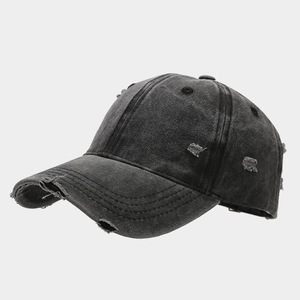 Gorra de Béisbol Desgastada para Toda Temporada con <span class=keywords><strong>Dobladillo</strong></span> sin Rematar, Estilo Vintage Lavado, Unisex, Moderna, con Cierre a Presión - Product Image 6