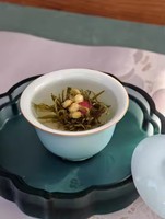 Thé aux fleurs dorées CE Standard Blooming 2026, thé aromatisé à la vapeur, en vrac, bouteille personnalisée