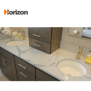 Calacatta loạt thiết kế không cilicon đá thạch anh <span class=keywords><strong>slab</strong></span> bàn bếp - Product Image 6