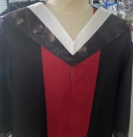 Robe de graduation académique avec capuche, fabriquée à Chengdu, pour université, collège, robes de graduation longues, robes de graduation de bachelier