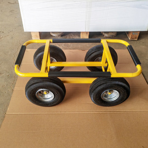 Carretilla de mano Jin Taida TC2007B de 4 ruedas con capacidad de 300 kg para transporte en almacén y manipulación de materiales de madera - Product Image 1