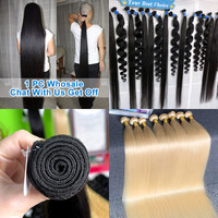 GShair – mèches de cheveux vierges et bruts, avec cuticules alignées, mèches de cheveux humains, vente en gros de cheveux brésiliens vierges en vison, échantillon gratuit