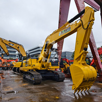 Excavatrice hydraulique d'occasion KOMATSU PC200-8 de 20 tonnes pour creusement de fossés, exportateur de machines d'excavation PC200-7 PC220-8 PC210LC-8
