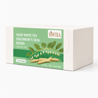 Thé Herbal Blanc Solomon Seal Direct Usine avec Mélange Rafraîchissant de Reishi, Traitement Brut, Emballage Boîte et Sachet, 2,5g*30 Sachets, OEM