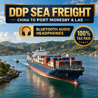 Expédition maritime DDP fiable vers Lae, Papouasie-Nouvelle-Guinée, fret maritime depuis Huizhou, Chine, LCL FCL pour écouteurs Bluetooth et articles audio