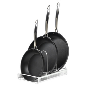 Organizador de Ollas y Sartenes Expandible Moderno de 3 Niveles, Ajustable, Ecológico, de Hierro, para Almacenamiento en Gabinetes, Platos y Utensilios de Cocina - Product Image 5