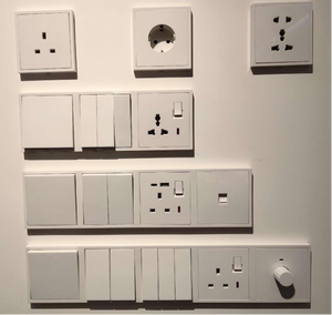 Abuk nhà máy giá rẻ hiện đại 86 Mét anh tiêu chuẩn PC Bảng điều chỉnh grey <span class=keywords><strong>1</strong></span> <span class=keywords><strong>gang</strong></span> 20A Điện ánh sáng điện tường nhà Thiết bị chuyển mạch với LED ánh sáng - Product Image 5