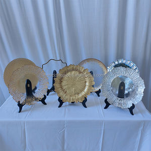 Royal Dinning-placas de carga de plástico plateado, de lujo - Product Image 2