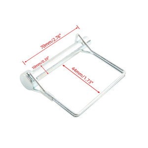 Square Dowel <b>Pin</b> 10x70mm Bright Finish General Use Metal <b>Pin</b> With Cylindrical Head - Product Image 1