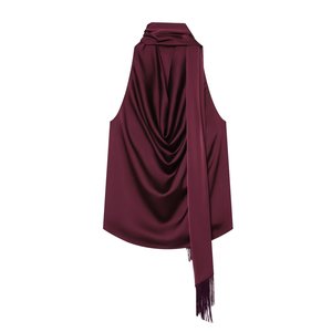 SHENZHU ZA Novedad de Verano 2026 para Mujer: Top Elegante y Estilizador <span class=keywords><strong>con</strong></span> Cuello de Lazo y Diseño de Pañuelo 1330027 - Product Image 1
