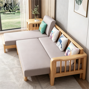 factory supply low cost customize huge stock ready to ship Stretchable <b>sofa</b> new designed living room furniture wood <b>folding</b> <b>sofa</b> - Product Image 6