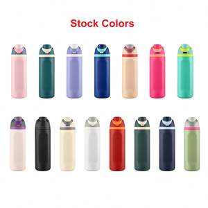 Botella de Agua Deportiva Ecológica Personalizada de Acero Inoxidable de 24 oz, Aislada al Vacío, Libre de BPA, con Pajita, Asa y Tapa de Seda - Product Image 6