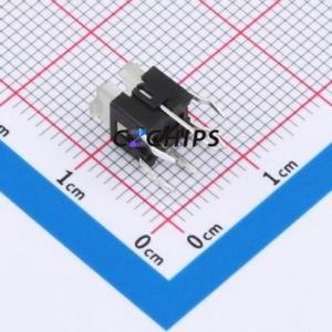 TSL06121-072B330BF-1BE1 Tactile Switch Through hole-6P,6x6mm Switch Single Pole Single Throw Rectangle Button 1.8N 6mm - Product Image 2