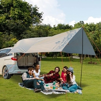 Auvent latéral multifonctionnel pour véhicule, pare-soleil pour voiture, camping, voyages routiers, activités de plein air, abri imperméable