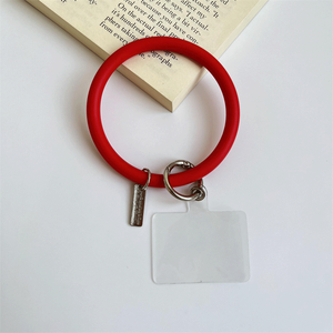 เคสโทรศัพท์ซิลิโคนเหลวป้องกันการสูญหายแนวสปอร์ตสุดสร้างสรรค์แฟชั่นพร้อมสายคล้องข้อมือวงกลมขนาดใหญ่ - Product Image 6