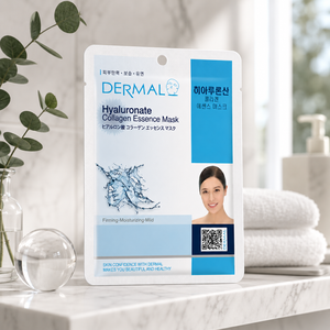 Masque en tissu hydratant et raffermissant pour le visage à l'acide hyaluronique et au collagène 23g - Product Image 5