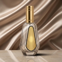 Flacon de parfum vide rechargeable avec bouchon argenté, design rose facetté, atomiseur de luxe, vente en gros