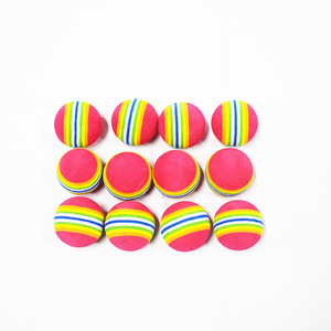 Manufactory Custom Rainbow Colorful Durable Soft 35mm EVA Foam <strong>Dog</strong> &amp; Cat <strong>Ball</strong>-Soft Toy Chew Toy - Product Image 2