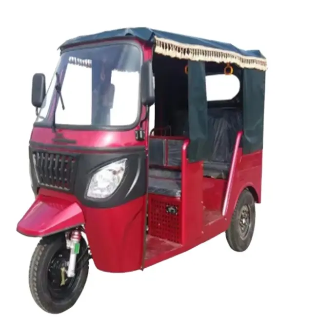 Sepeda roda tiga listrik roda tiga penumpang India Harga Murah becak Tiongkok untuk taksi