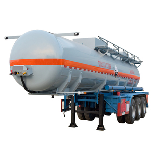 รถกึ่งพ่วงกึ่งแขวน18.3ตันทำจากเหล็กที่บรรจุด้วยกรดคลอโรซัลฟูริค - Product Image 2