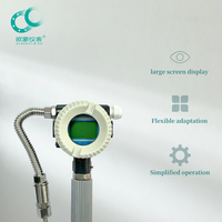 Débitmètre numérique sans fil en acier inoxydable à vortex d'air pour la mesure de liquides, gaz, eau et huile, précision +/-1,5%, 0-4000 M/h, OEM