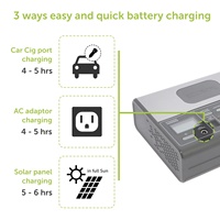 Station d'alimentation solaire portable haut de gamme 150Wh avec batterie au lithium, onduleur 120W, plusieurs ports de charge USB, charge sans fil DC