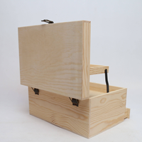 Boîte à bijoux en bois poli - Décoration d'intérieur - Boîte cadeau - Artisanat