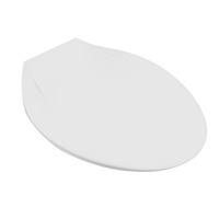 Siège de toilette moderne antibactérien en PP à face fermée, finition brillante, Yijia PP19-212, norme américaine, 17" 19" allongé, anti-jaunissement